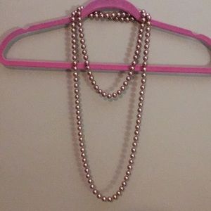 Extra-long bead necklace